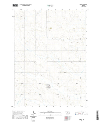 United States Geological Survey Carroll, NE (2021, 24000-Scale) digital map