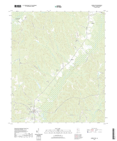 United States Geological Survey Carrollton, AL (2020, 24000-Scale) digital map