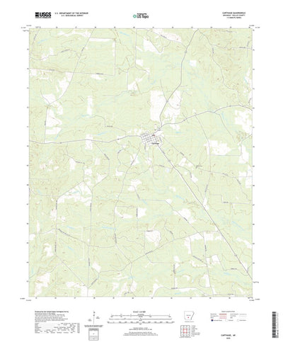United States Geological Survey Carthage, AR (2020, 24000-Scale) digital map