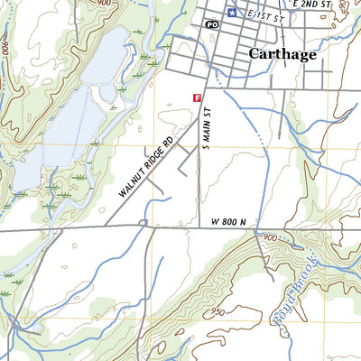 United States Geological Survey Carthage, IN (2022, 24000-Scale) digital map