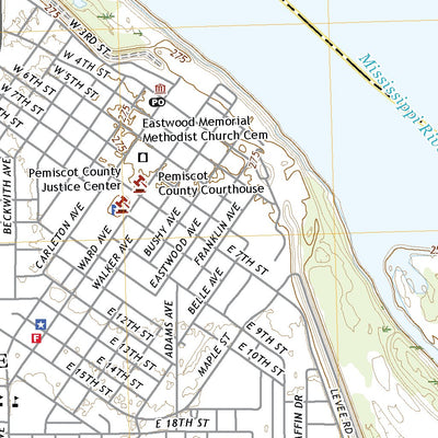 United States Geological Survey Caruthersville, MO (2021, 24000-Scale) digital map