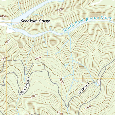 United States Geological Survey Cascade Gorge, OR (2020, 24000-Scale) digital map