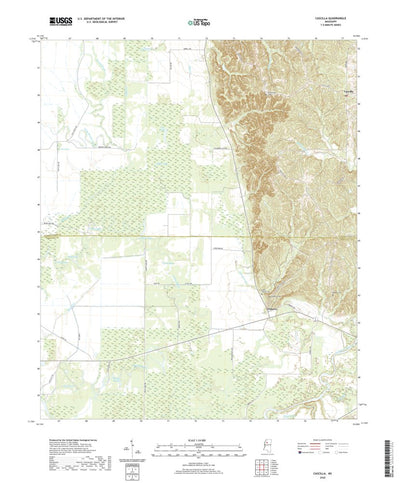 United States Geological Survey Cascilla, MS (2020, 24000-Scale) digital map