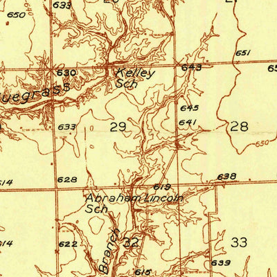 United States Geological Survey Casey, IL (1936, 48000-Scale) digital map