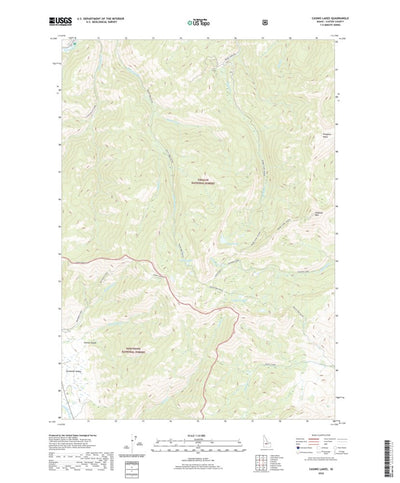 United States Geological Survey Casino Lakes, ID (2020, 24000-Scale) digital map