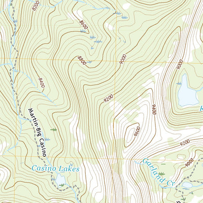 United States Geological Survey Casino Lakes, ID (2020, 24000-Scale) digital map