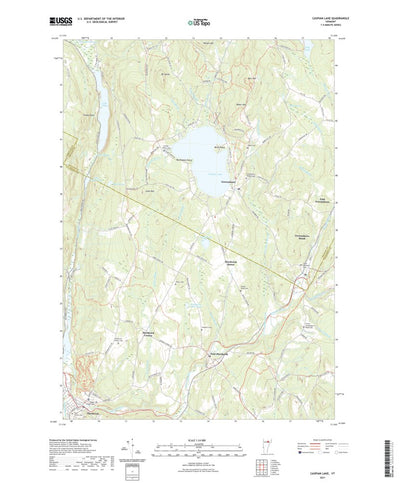 United States Geological Survey Caspian Lake, VT (2021, 24000-Scale) digital map