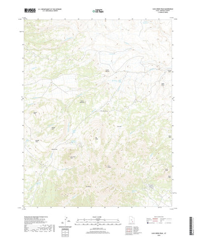 United States Geological Survey Cass Creek Peak, UT (2020, 24000-Scale) digital map