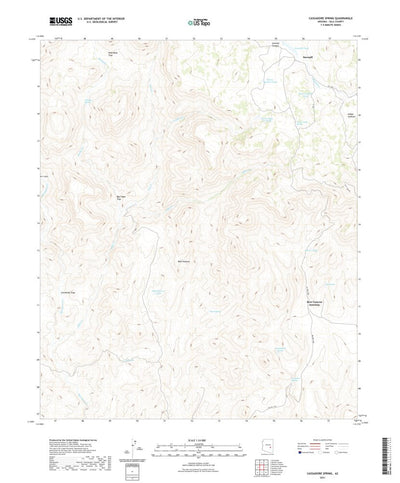 United States Geological Survey Cassadore Spring, AZ (2021, 24000-Scale) digital map