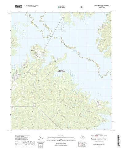 United States Geological Survey Cassells-Boykin Park, TX (2022, 24000-Scale) digital map