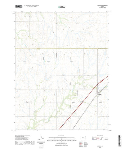 United States Geological Survey Cassoday, KS (2022, 24000-Scale) digital map