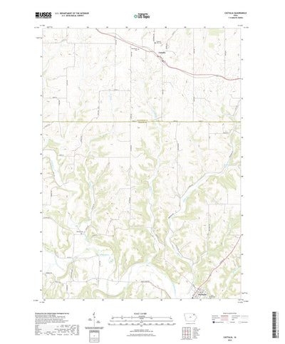 United States Geological Survey Castalia, IA (2022, 24000-Scale) digital map