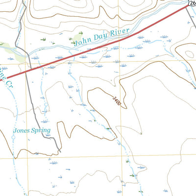 United States Geological Survey Castle Creek, OR (2020, 24000-Scale) digital map