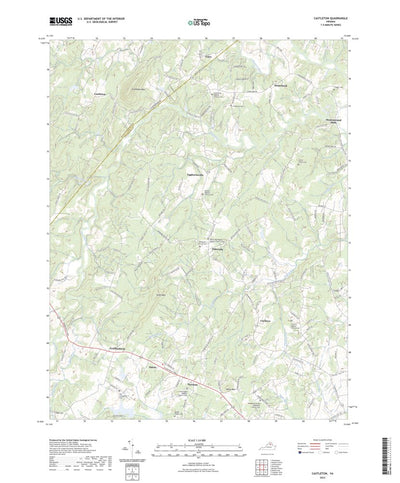 United States Geological Survey Castleton, VA (2022, 24000-Scale) digital map
