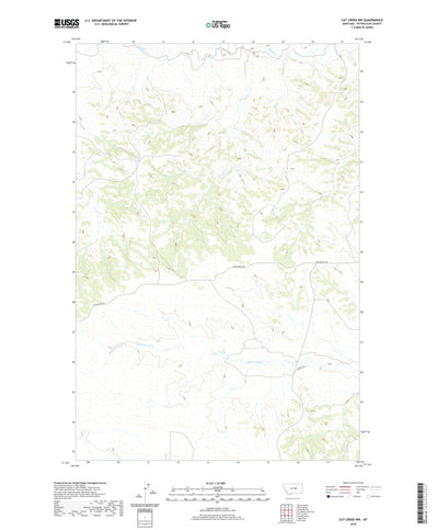 United States Geological Survey Cat Creek NW, MT (2020, 24000-Scale) digital map