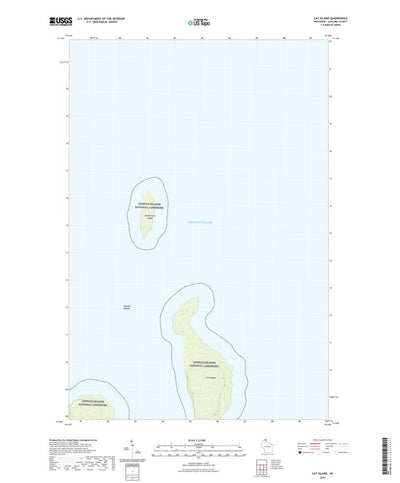 United States Geological Survey Cat Island, WI (2022, 24000-Scale) digital map