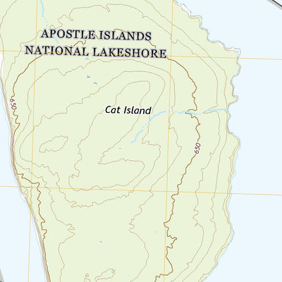United States Geological Survey Cat Island, WI (2022, 24000-Scale) digital map