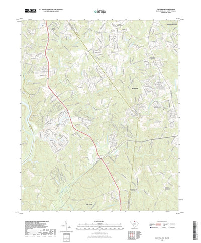 United States Geological Survey Catawba NE, SC (2020, 24000-Scale) digital map