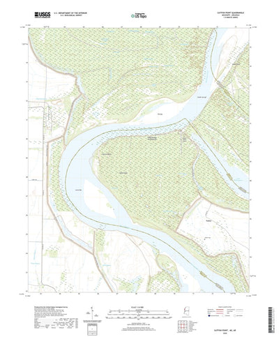 United States Geological Survey Catfish Point, MS (2020, 24000-Scale) digital map
