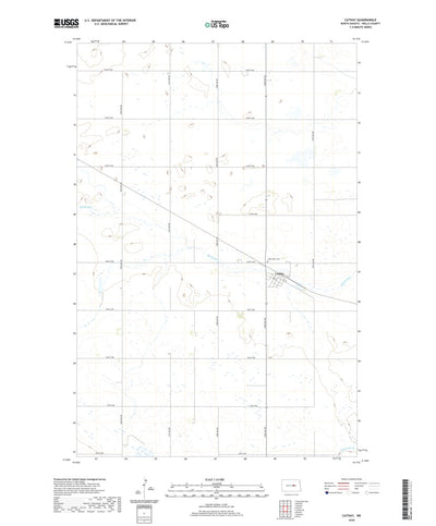 United States Geological Survey Cathay, ND (2020, 24000-Scale) digital map