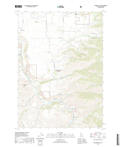 United States Geological Survey Cathedral Rocks, ID (2020, 24000-Scale) digital map
