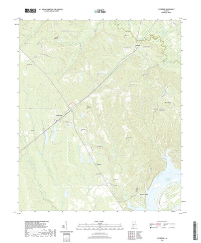 United States Geological Survey Catherine, AL (2020, 24000-Scale) digital map