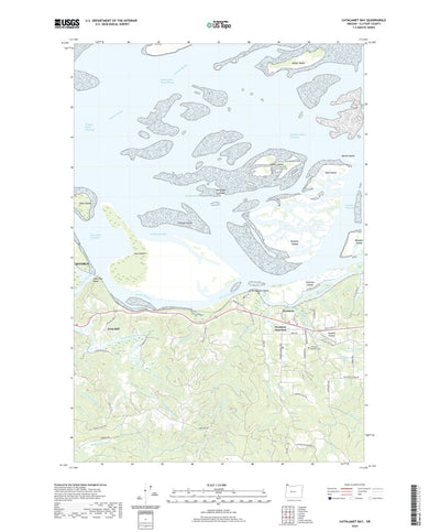 United States Geological Survey Cathlamet Bay, OR (2020, 24000-Scale) digital map