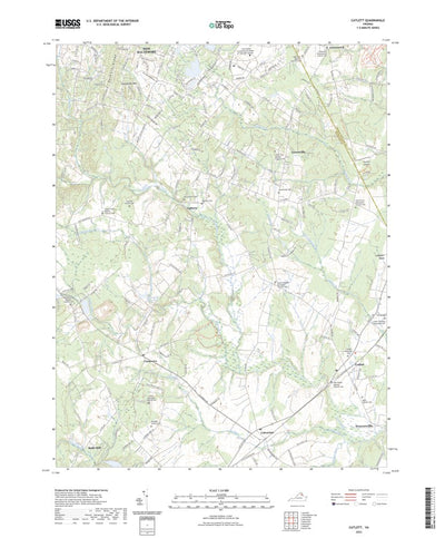 United States Geological Survey Catlett, VA (2022, 24000-Scale) digital map