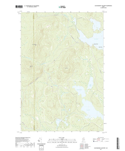 United States Geological Survey Caucomgomoc Lake West, ME (2021, 24000-Scale) digital map