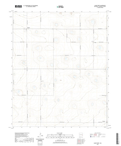 United States Geological Survey Causey West, NM (2020, 24000-Scale) digital map