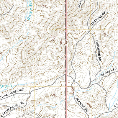 United States Geological Survey Cave Creek, AZ (2021, 24000-Scale) digital map
