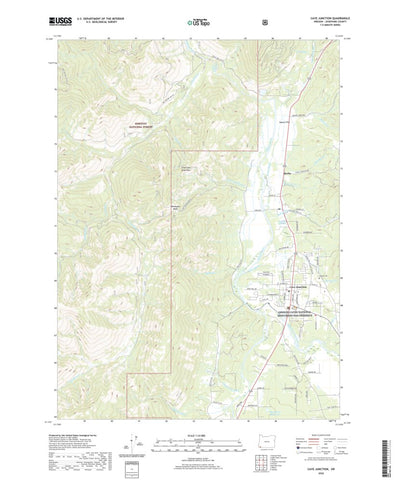 United States Geological Survey Cave Junction, OR (2020, 24000-Scale) digital map