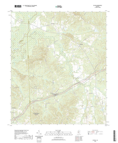 United States Geological Survey Cayuga, MS (2020, 24000-Scale) digital map