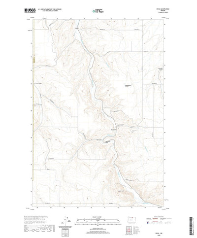 United States Geological Survey Cecil, OR (2020, 24000-Scale) digital map