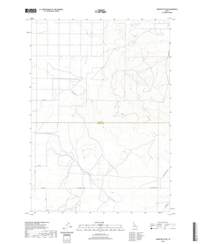 United States Geological Survey Cedar Butte SW, ID (2020, 24000-Scale) digital map