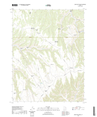 United States Geological Survey Cedar Camp Canyon, UT (2020, 24000-Scale) digital map