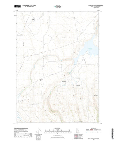 United States Geological Survey Cedar Creek Reservoir, ID (2020, 24000-Scale) digital map