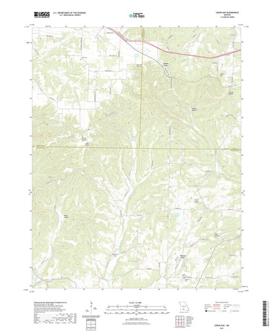 United States Geological Survey Cedar Gap, MO (2021, 24000-Scale) digital map
