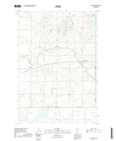 United States Geological Survey Cedar Mills, MN (2022, 24000-Scale) digital map