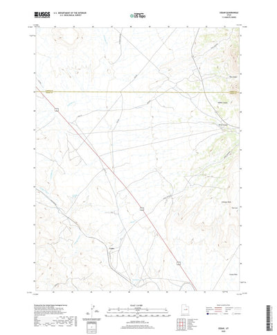 United States Geological Survey Cedar, UT (2020, 24000-Scale) digital map