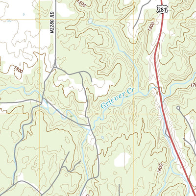 United States Geological Survey Cedardale, OK (2022, 24000-Scale) digital map