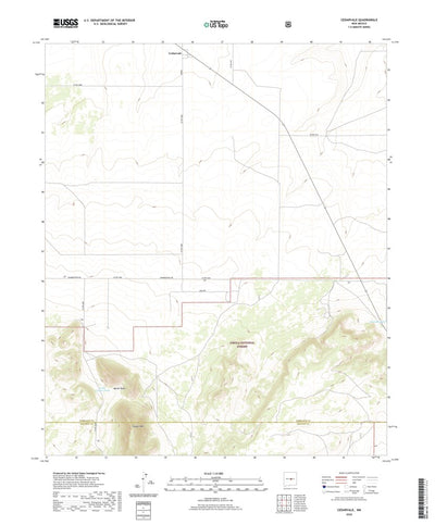United States Geological Survey Cedarvale, NM (2020, 24000-Scale) digital map