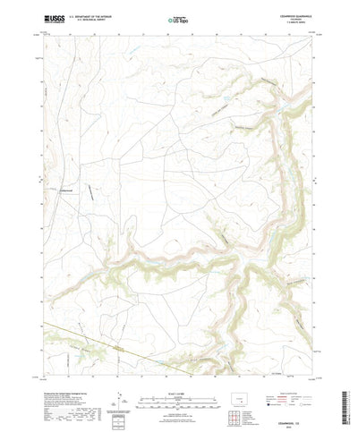 United States Geological Survey Cedarwood, CO (2022, 24000-Scale) digital map