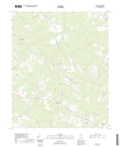 United States Geological Survey Celeste, GA (2020, 24000-Scale) digital map