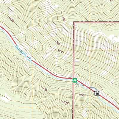United States Geological Survey Center Creek, UT (2020, 24000-Scale) digital map