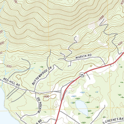 United States Geological Survey Center Harbor, NH (2021, 24000-Scale) digital map