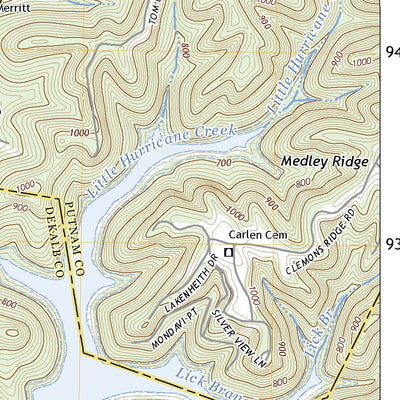 United States Geological Survey Center Hill Dam, TN (2022, 24000-Scale) digital map