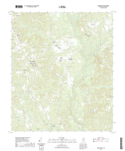 United States Geological Survey Center Ridge, MS (2020, 24000-Scale) digital map