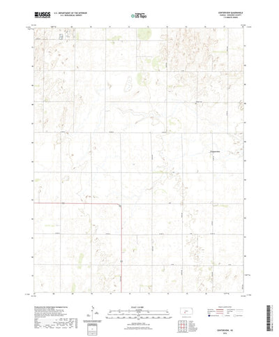 United States Geological Survey Centerview, KS (2022, 24000-Scale) digital map
