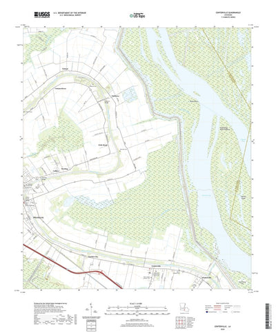 United States Geological Survey Centerville, LA (2020, 24000-Scale) digital map